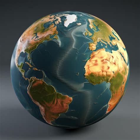 Premium Photo | 3d World atlas globe