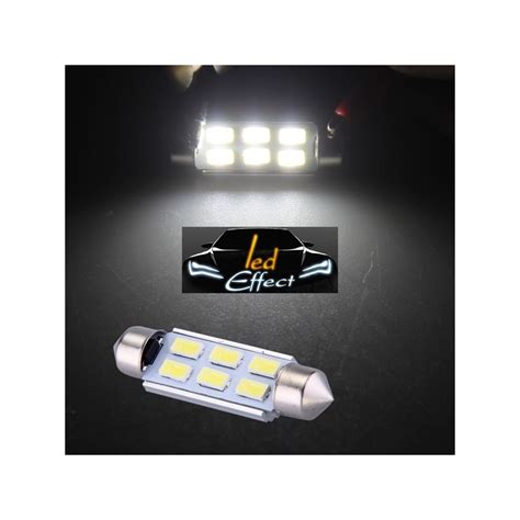 Ampoule Navette C W C W C W De Mm Leds Blanches Led Effect