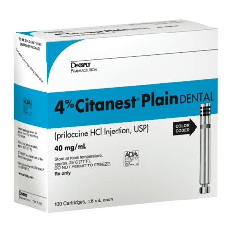 Citanest Plain 4%, Without Vasoconstrictor