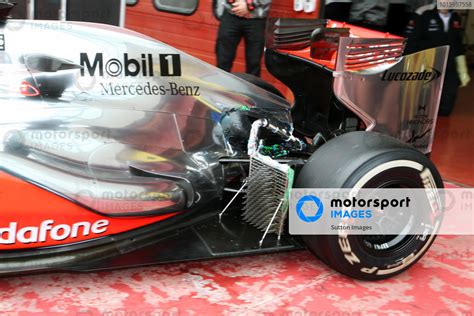 Oliver Turvey GBR McLaren MP4 27 With Sensors On Rear Floor Formula