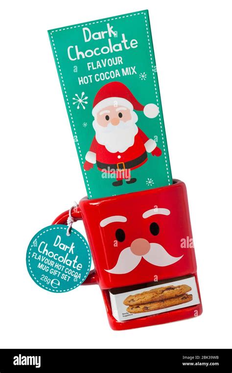 Dark Chocolate Flavour Hot Cocoa Mug Gift Set Hi Res Stock Photography