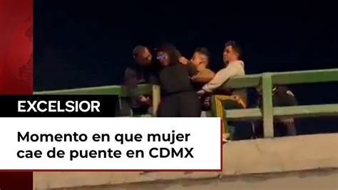 Joven Mujer Cae De Puente En Cdmx Youtube