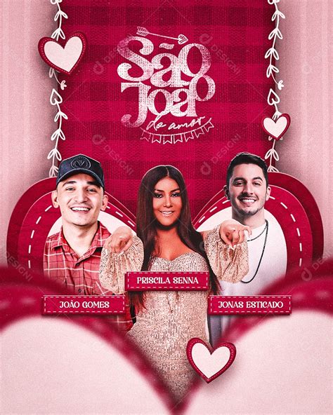 S O Jo O Do Amor Flyer Jo O Gomes Priscila Senna Jonas Esticado Social