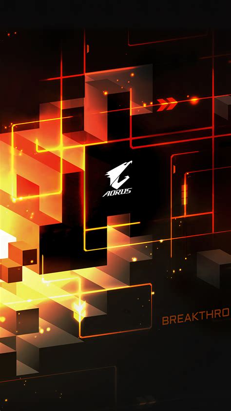 Aorus Logo Background K E Wallpaper Pc Desktop