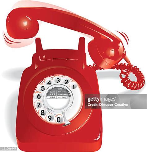 2020 Red Telephone White Background High Res Illustrations Getty Images