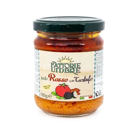 Соус песто Россо с трюфелем, FATTORIE UMBRE, 0,18 кг Pesto Rosso con ...