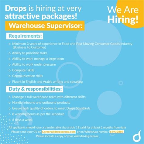 Warehouse Supervisor Jobs In Dubai Chieko Nettles