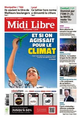 Midi Libre N Du Janvier T L Charger Sur Ipad