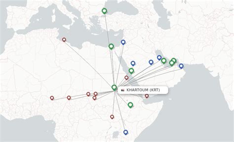 Direct (non-stop) flights from Khartoum to Geneina - schedules ...