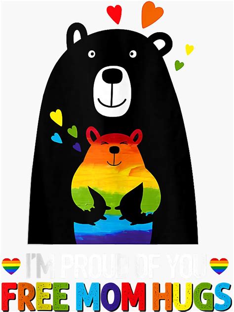 Gay Pride Proud Of You Free Mom Hugs Lgbt Mama Bear Lgbtq Tank Top