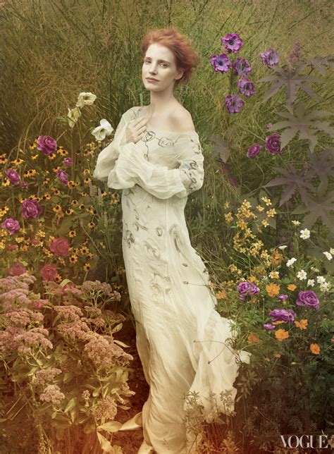 Jessica Chastain for Vogue US by Annie Leibovitz