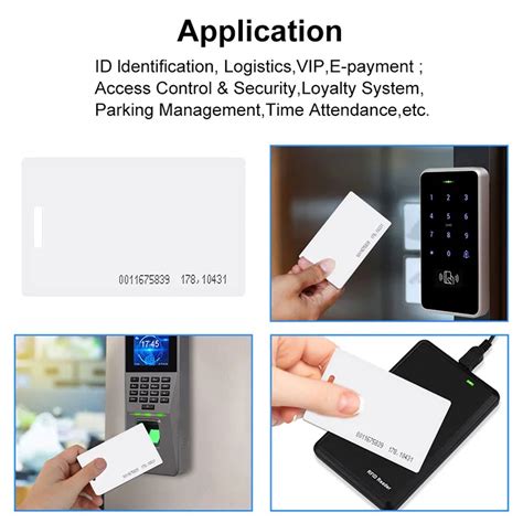 125khz Proximity Clamshell Rfid Card Em Id Card Tk4100 1.8mm Thickness ...