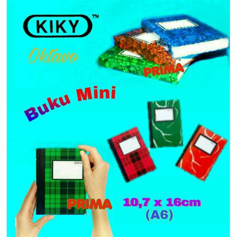 Jual BUKU MINI HARDCOVER A6 NOTES A6 BUKU OKTAVO KIKY 100 LEMBAR