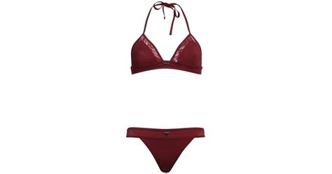 Emporio Armani Bikini In Red Lyst