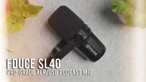 Pro-Grade Podcast Dynamic Microphone - FDUCE SL40 Review - YouTube