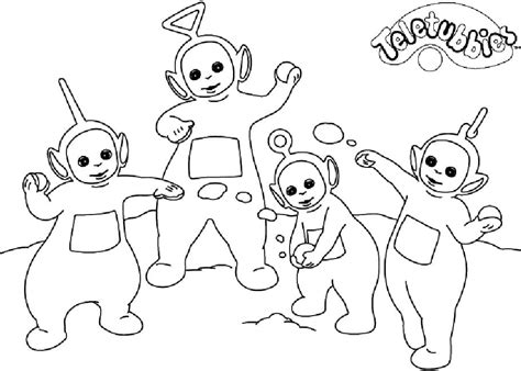 Coloriage Teletubbies Po T L Charger Et Imprimer Gratuit Sur