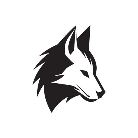 wolf head logo, wolf icon, wolf illustration design, wolf minimal logo ...