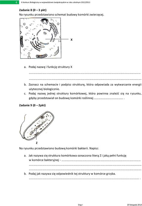 X KONKURS BIOLOGICZNY DLA UCZNIÓW GIMNAZJUM ETAP SZKOLNY PDF Free