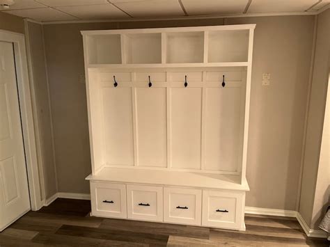 Farmhouse Hall Tree With Drawers Mudroom Locker Custom Etsy