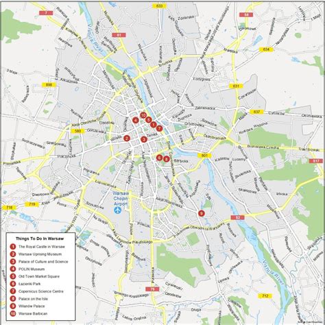 Warsaw, Poland Map - GIS Geography