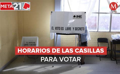 ¿a Qué Hora Abren Y Cierran Las Casillas Para Votar El 6 De Junio