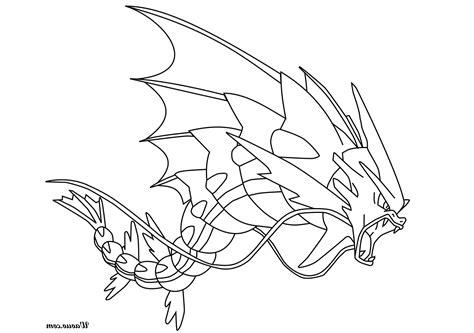 Pokémon à Colorier Luxe Image Léviator Coloriage Méga Léviator Pokemon