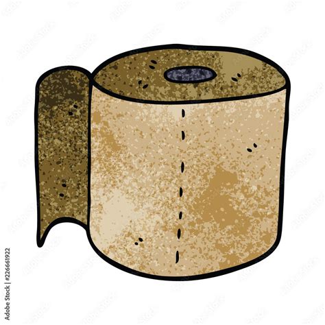 Cartoon Doodle Toilet Roll Stock Vector Adobe Stock