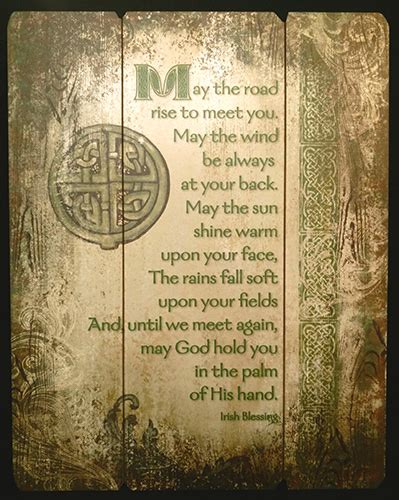 Irish Blessing Plaque - Wood - d3364