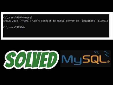 Soluci N Error De Conexi N A Mysql En Localhost Mysql Ya