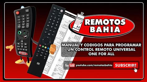 Manual Y C Digos Para Programar Un Control Remoto Universal One For All