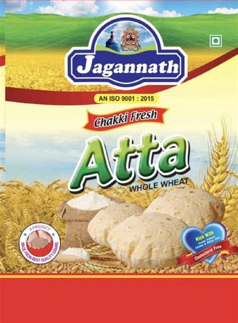 Jagannath Chakki Fresh Whole Wheat Atta Packaging Size 1kg Packaging