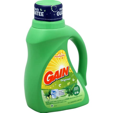 Gain Original Scent High Efficiency Liquid Detergent Load Fl Oz