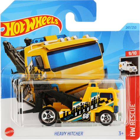 Базова машинка Hot Wheels HW Rescue Heavy Hitcher жовта купити у Києві Україні MAUDAU