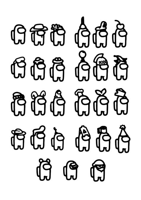 Among Us Para Imprimir - Among Us diversos para colorir - Imprimir Desenhos