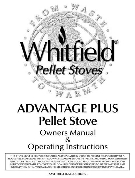 Whitfield Advantage Pellet Stove Parts Diagram