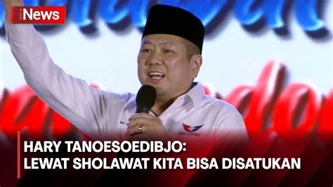 Ketum Perindo Hary Tanoesoedibjo Beri Sambutan Saat Hadiri Sholawat