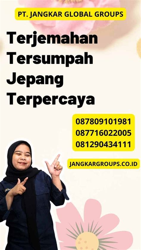 Terjemahan Tersumpah Jepang Terpercaya Jangkar Global Groups