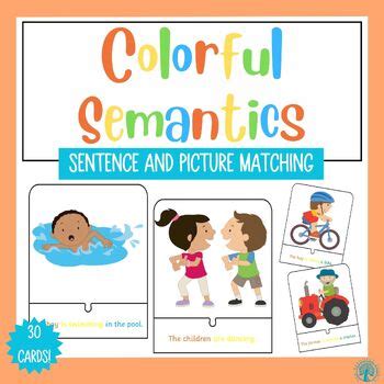 Colorful Semantics Sentence And Picture Jigsaw Match By Sen Resource Source