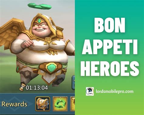 Bon Appeti Hero Lineup Lords Mobile Lords Mobile Pro