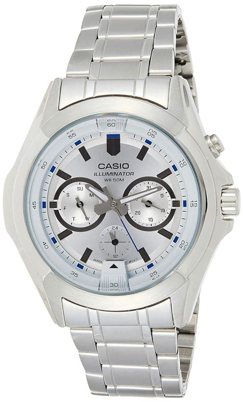 Casio Enticer Men S Analog White Dial Watch Mtp E D Avdf A