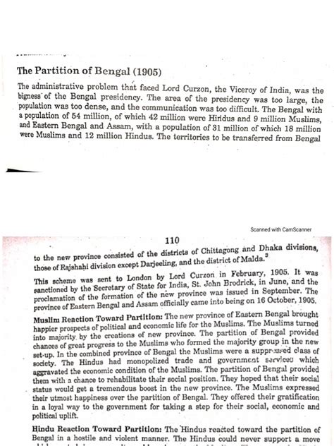 25.partition of bengal | PDF