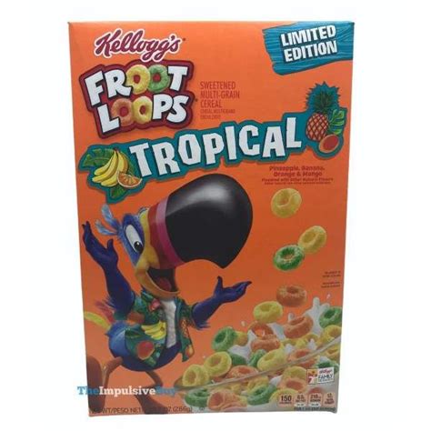 Review Kelloggs Limited Edition Froot Loops Tropical Cereal Cereal