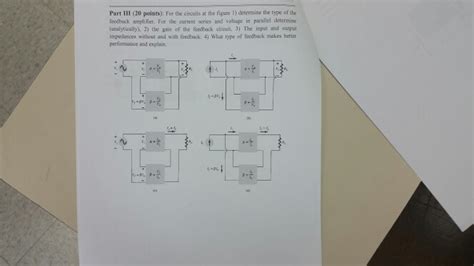 Solved For The Circuits As The Figure 1 Determine The Type