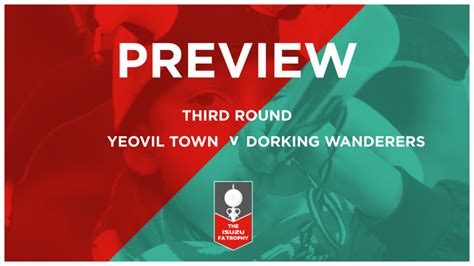 Yeovil Town Football Club Preview Yeovil Town Dorking Wanderers