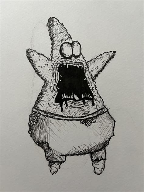 Creepy Patrick Followed A Reference For This Rsketchpad