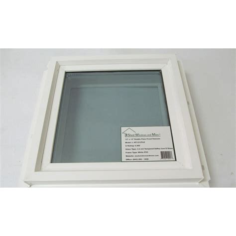 Square Window 12 X 12 Double Pane Tempered Low E Glass Pvc Frame