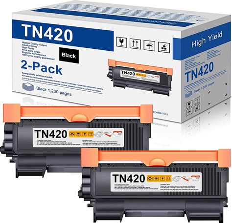 2-Pack Brother TN-420 Toner Cartridge Replacement for HL-2270DW, DCP ...