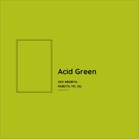 Acid Green Complementary or Opposite Color Name and Code (#B0BF1A ...