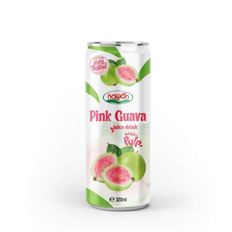 320ml NAWON 100 Natural Pink Guava Juice Drink With Pulp Premium