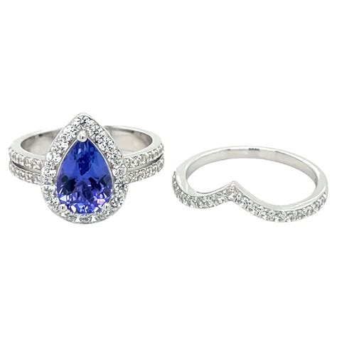 Natural Tanzanite 925 Sterling Silver Ring December Birthstone Jewelry